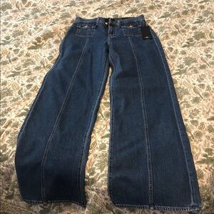 NWT SFAM 7 for all Mankind Lotta wide leg jeans